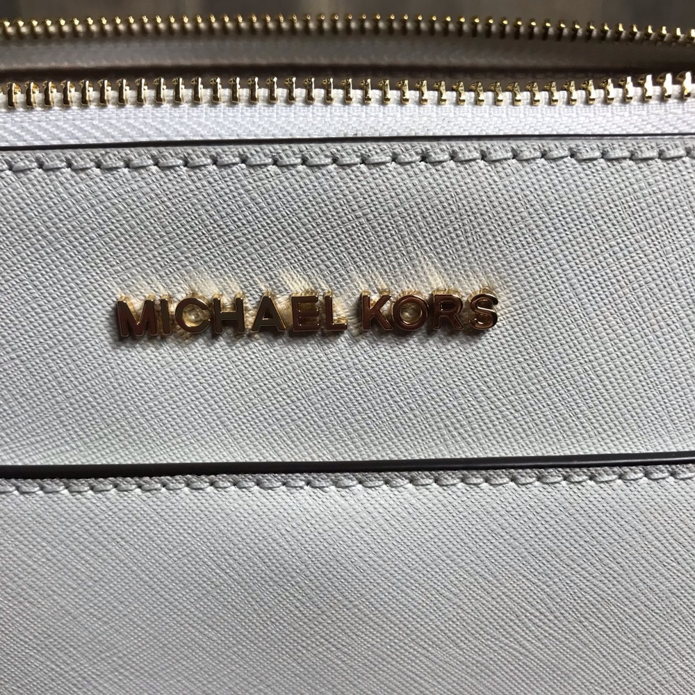 Michael Kors Ciara LG EW TZ Tote Optic White W - Picture 5 of 8